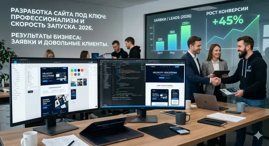 Разработка сайта под ключ: команда vip13.ru превращает дизайн в работающий бизнес-проект на ноутбуке и смартфоне в 2026 году