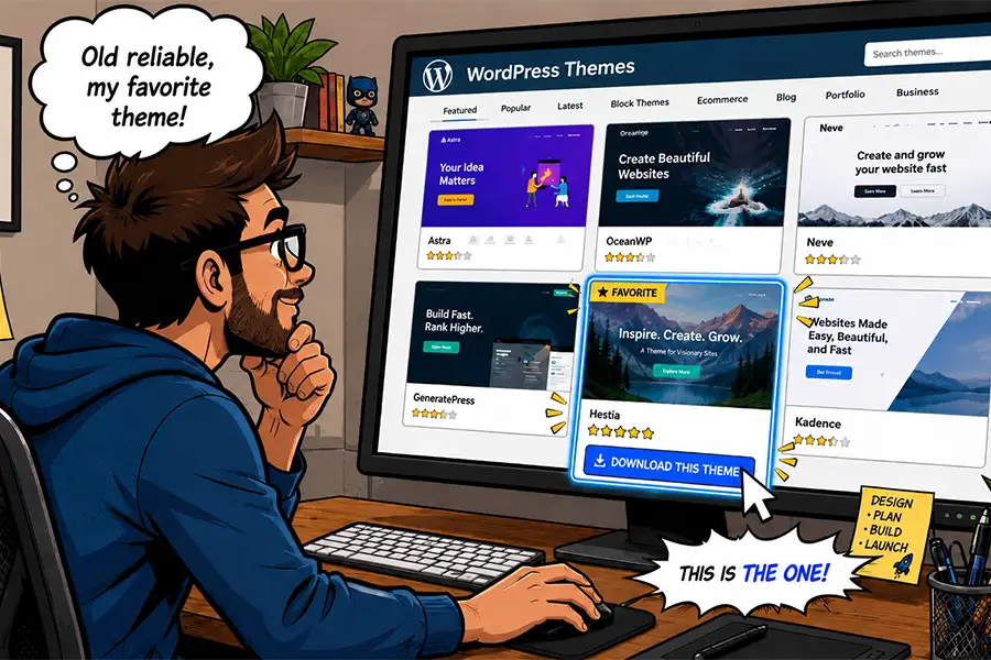Использование проверенной темы означает, что у вас будет на одну проблему меньше.